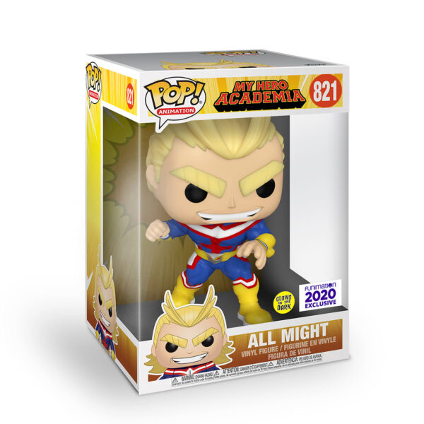 Funko Pop! Animation: My Hero Academia - All Might (Glow In The Dark) 10" Super Sized Pop! - Funimation 2020