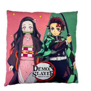 Demon Slayer: Kimetsu no Yaiba – Coussin double face Tanjiro et ses amis