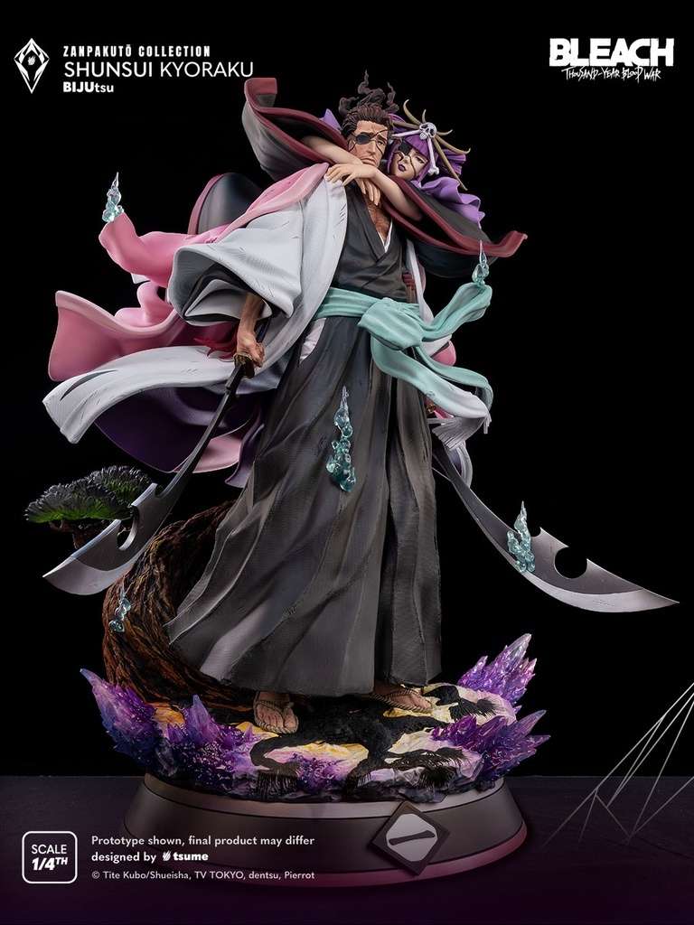 Shunsui Kyōraku Bijutsu 1/4 Tsume Art – Statue Bleach – Image 3