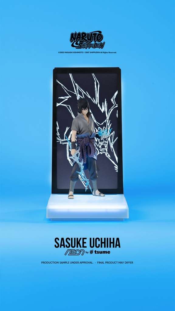 Néon Sasuke Uchiha NEON by Tsume 25 cm – Figurine LED Édition 2026