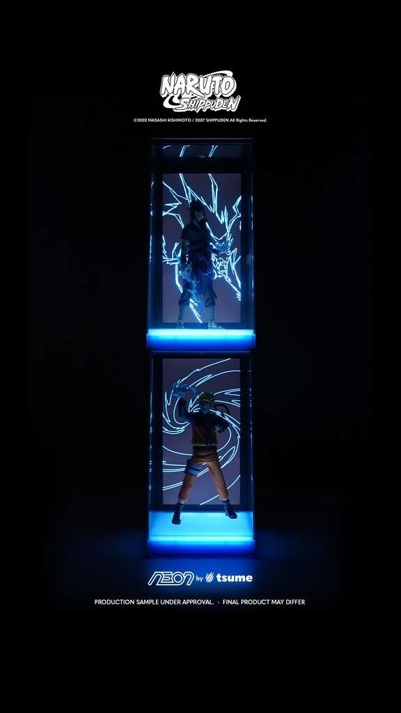 Néon Sasuke Uchiha NEON by Tsume 25 cm – Figurine LED Édition 2026