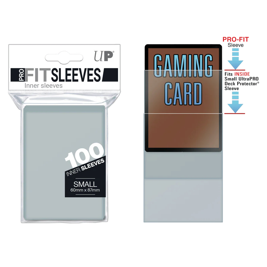 Ultra Pro PRO-Fit Protège Cartes Petit Format 60x87mm – Sachet de 100