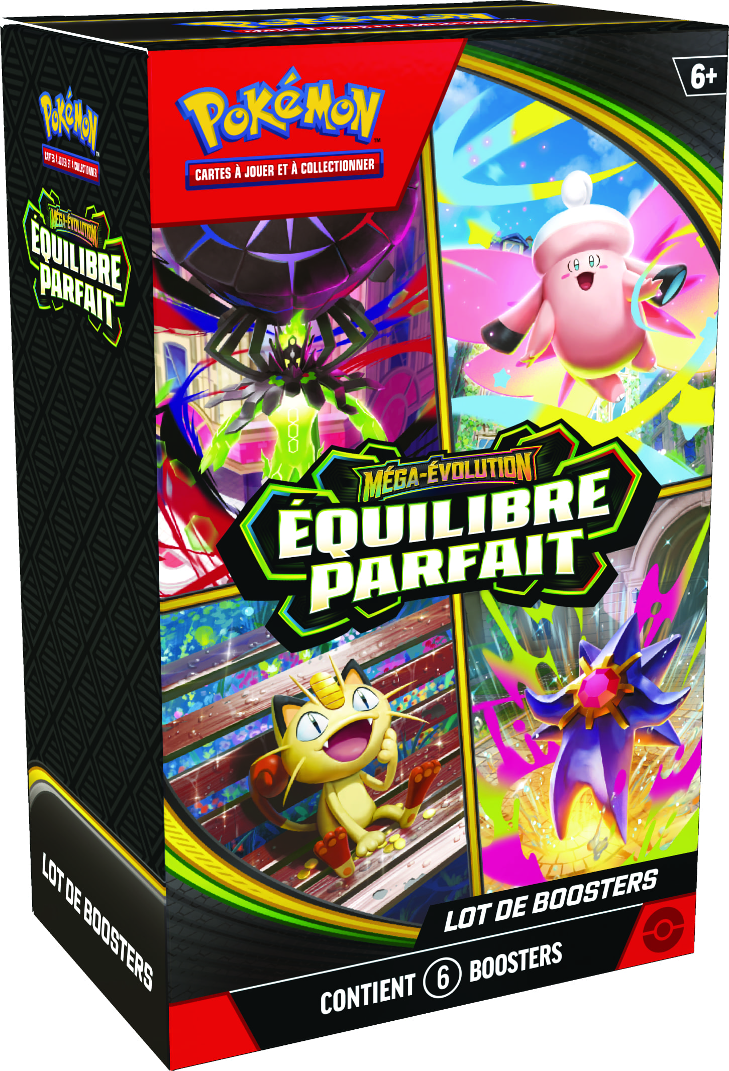 Lot 6 Boosters Pokémon ME03 Equilibre Parfait – Méga Evolution FR
