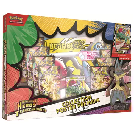 Coffret Pokémon Méga Collection Poster Premium – Héros Transcendants ME2.5 FR