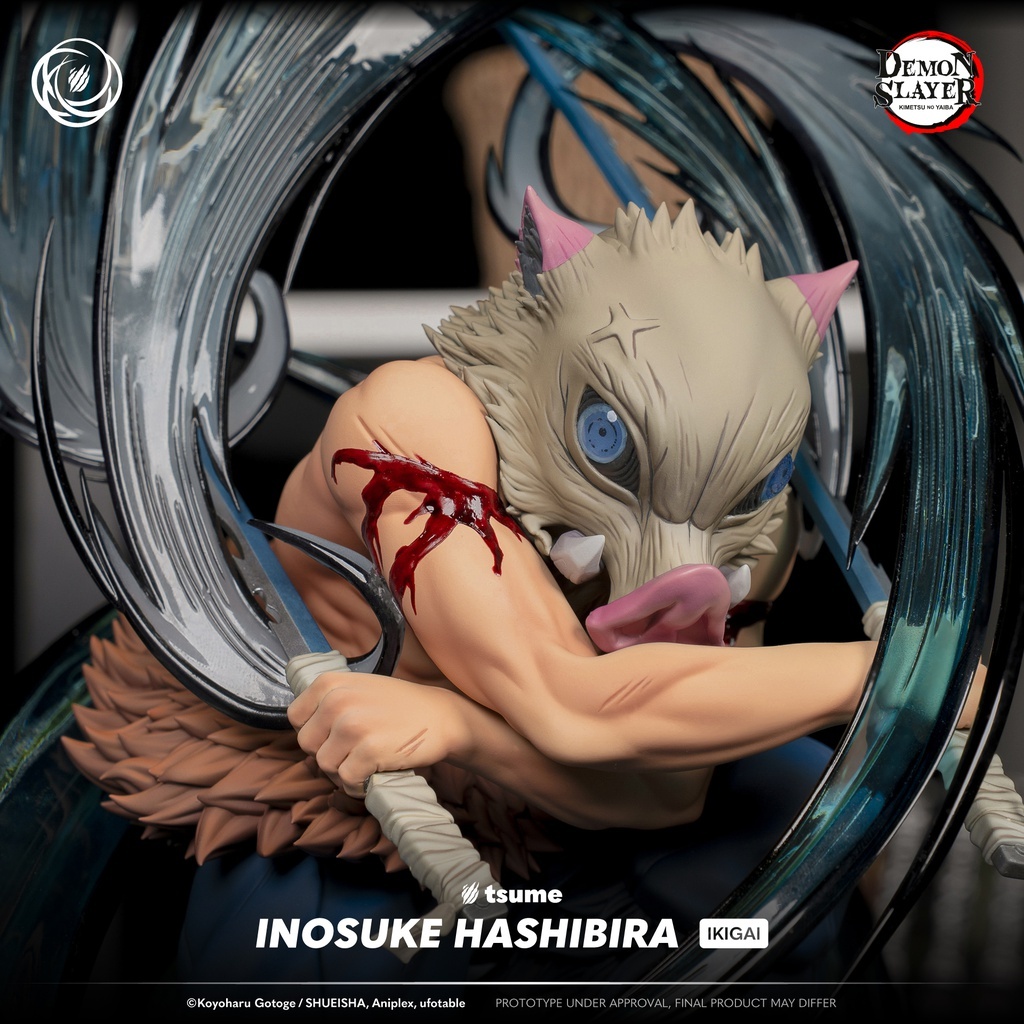 Statuette Inosuke Hashibira Demon Slayer – IKIGAI Tsume Art résine 1/6