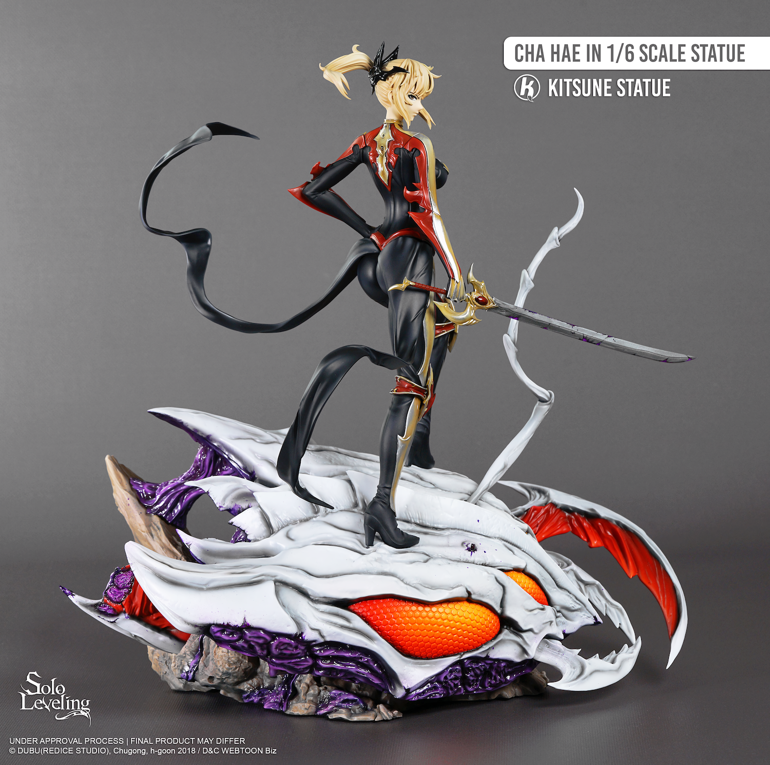Statue Cha Hae In Solo Leveling - Résine collector Kitsune Statue 1/6 – Image 3
