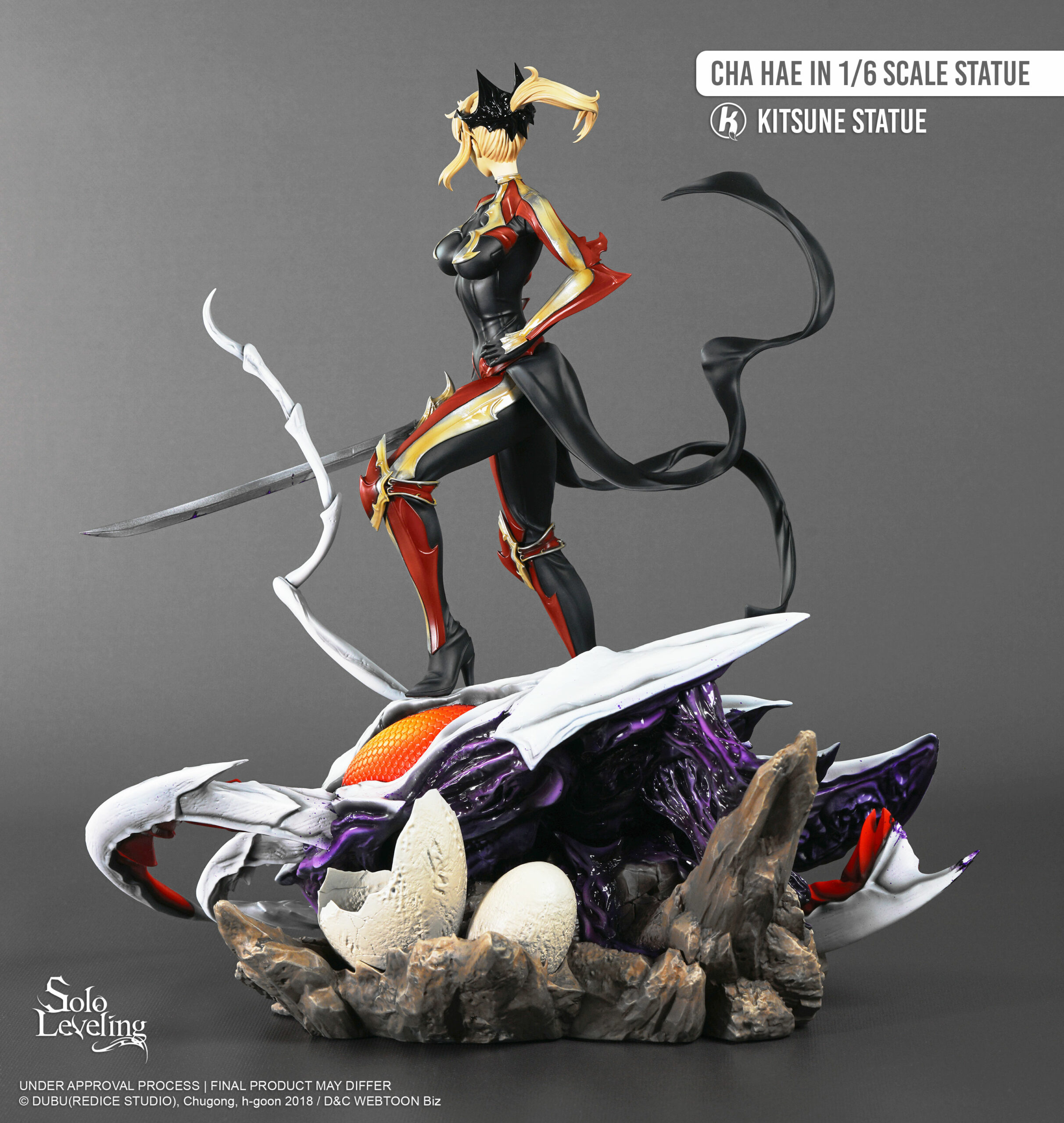 Statue Cha Hae In Solo Leveling - Résine collector Kitsune Statue 1/6 – Image 4