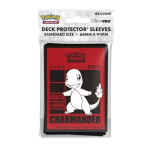 Pochettes Deck Salamèche Ultra Pro Pokémon JCC – 65 Protections 63x89mm