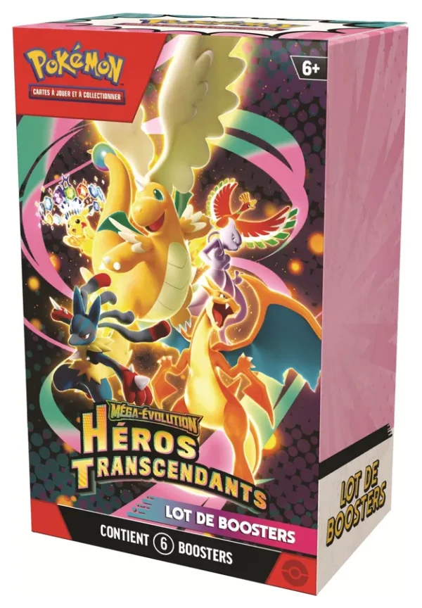 Pokemon Mega-Evolution Héros Transcendants 2 boosters pack FR