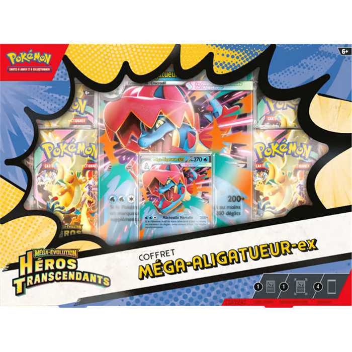 Coffret ex Méga-Évolution ME2.5 Héros Transcendants FR - 4 Boosters – Image 4