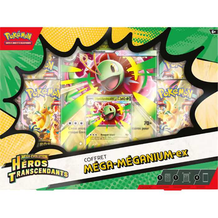 Coffret ex Méga-Évolution ME2.5 Héros Transcendants FR - 4 Boosters – Image 3