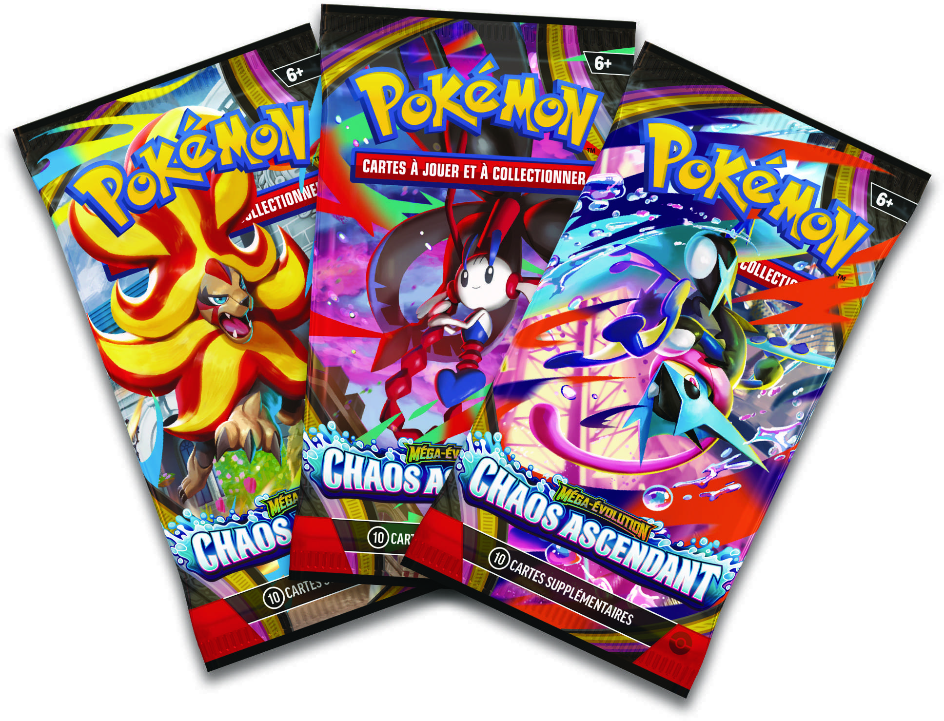 Tripack Chaos Ascendant FR - Pokémon JCC - Pack 3 Boosters Reptincel – Image 2
