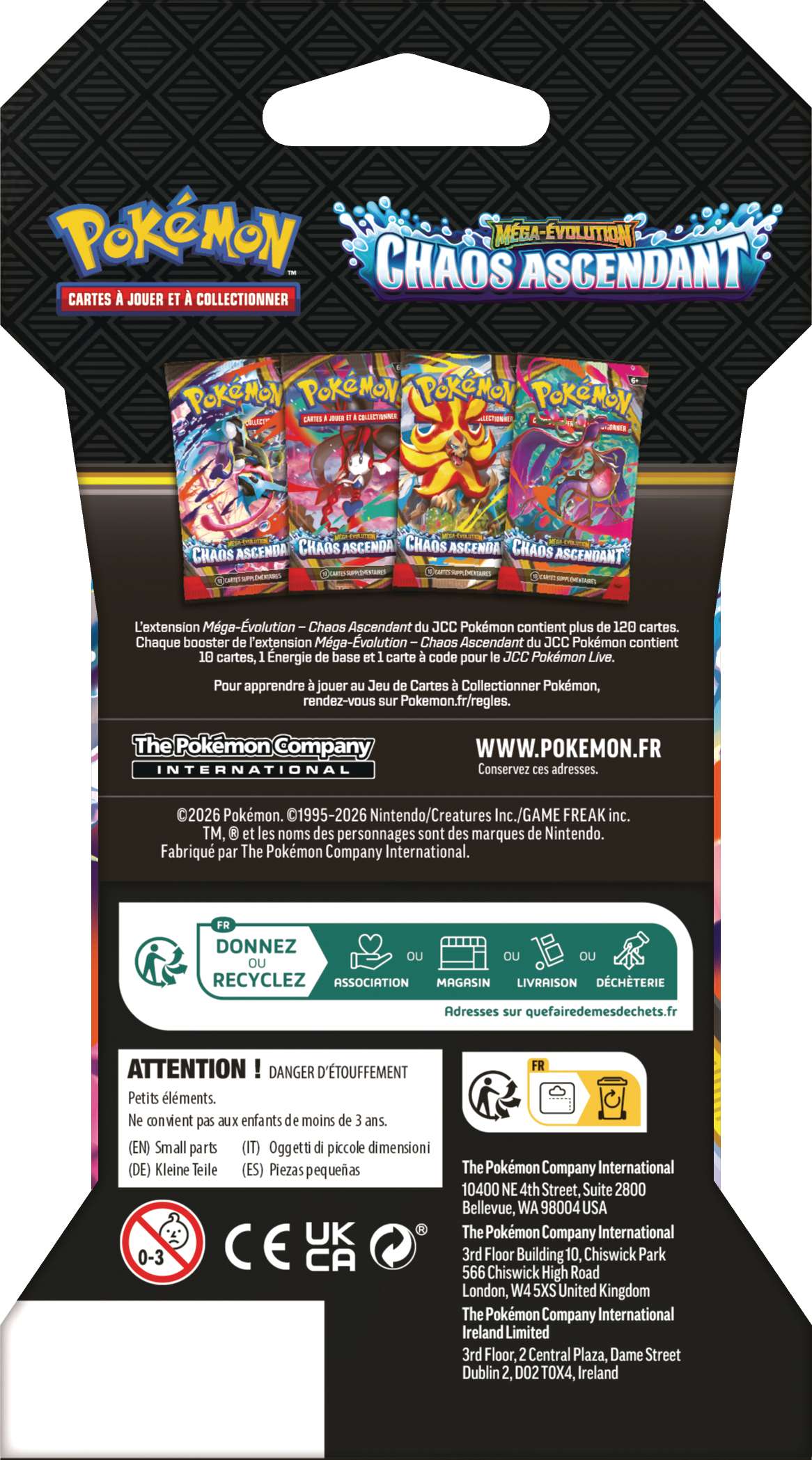 Booster Blister Chaos Ascendant FR - Pokémon JCC - Sous Blister – Image 5
