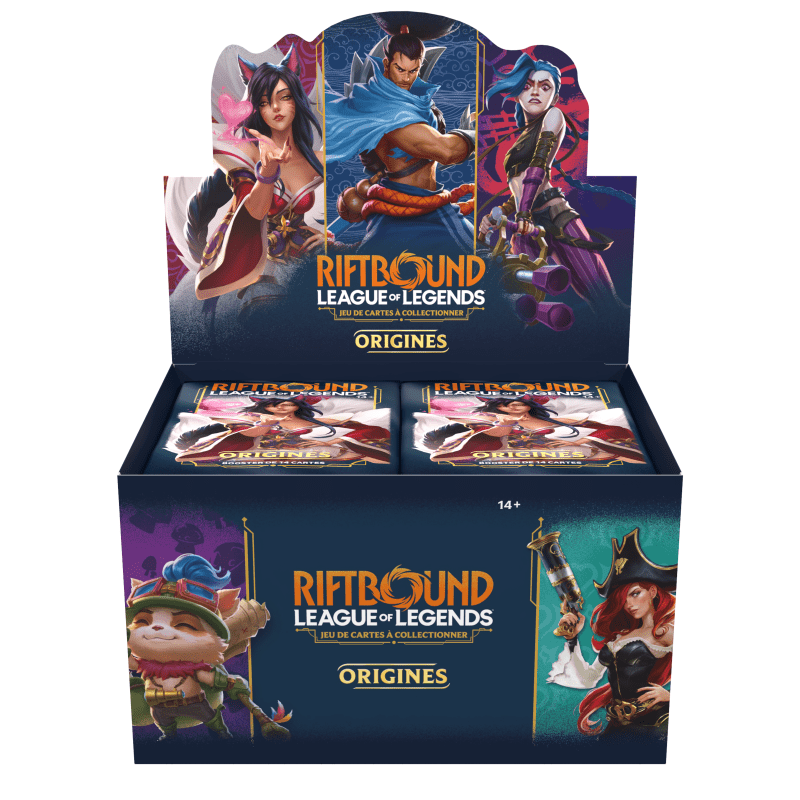 Display Riftbound Origines FR – League of Legends TCG – 24 Boosters