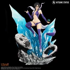 Merlin Kitsune Statue Résine