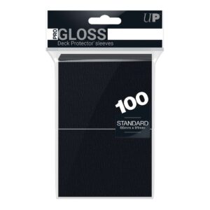 Protège Cartes PRO Gloss Noirs – Ultra Pro 100 Pochettes Format Standard