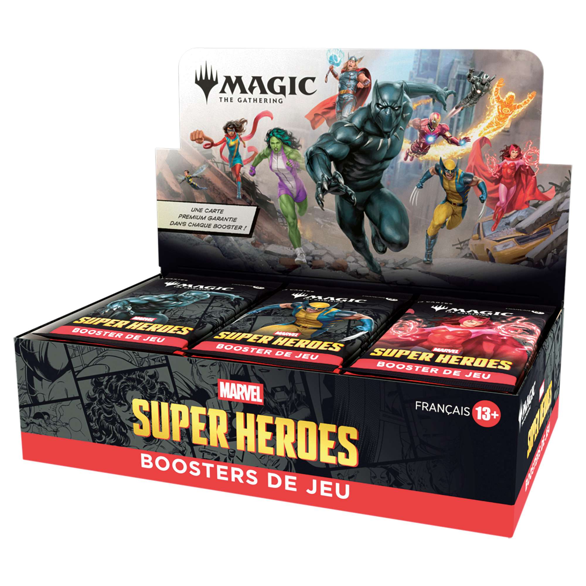 Boîte Jeu Marvel MTG – Magic: The Gathering 30 Boosters de Jeu FR