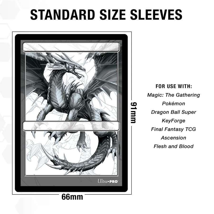 Protège Cartes PRO Gloss Noirs – Ultra Pro 100 Pochettes Format Standard