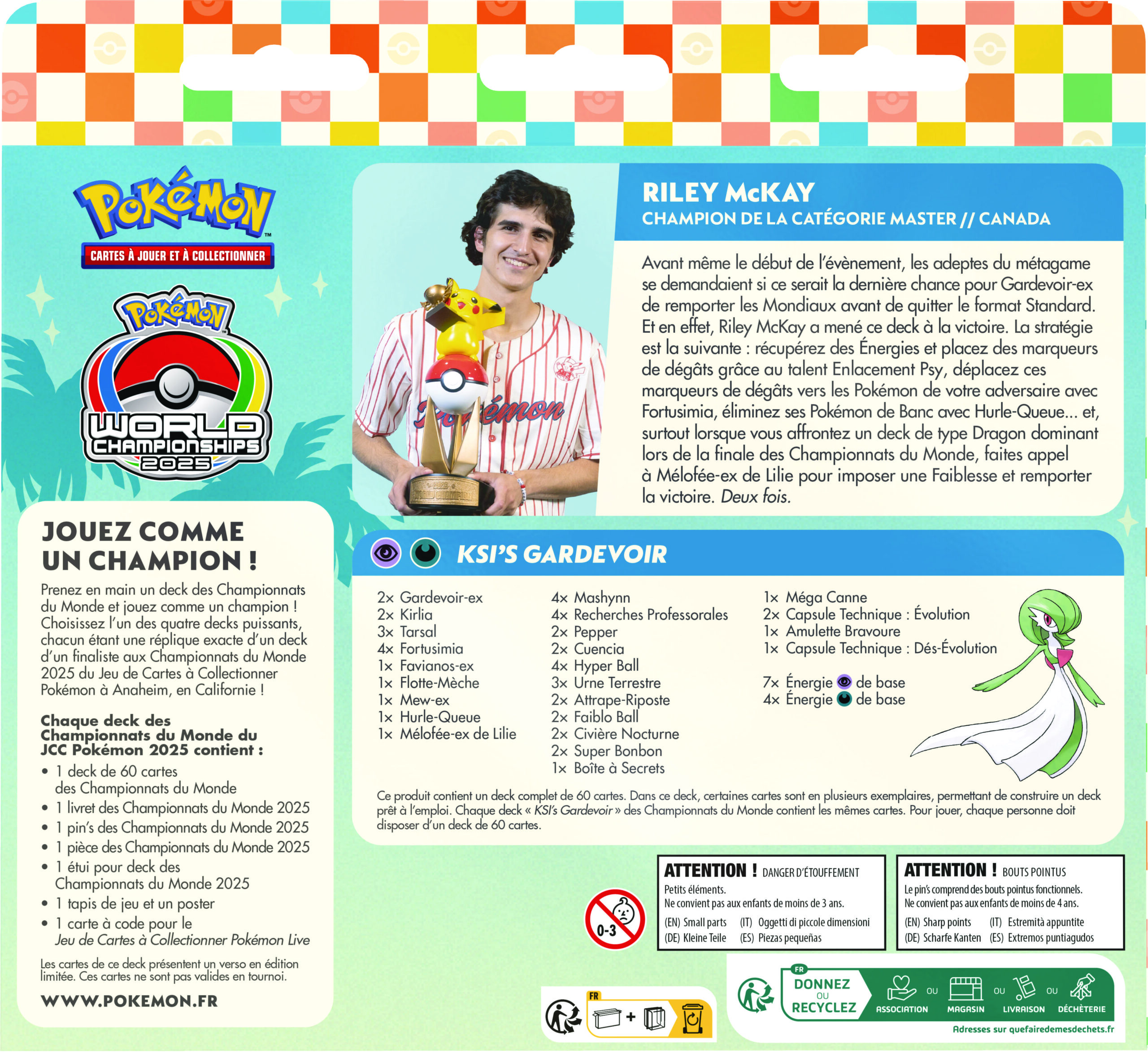 Deck Riley McKay 2025 - Championnat du Monde Pokémon Gardevoir ex – Image 3