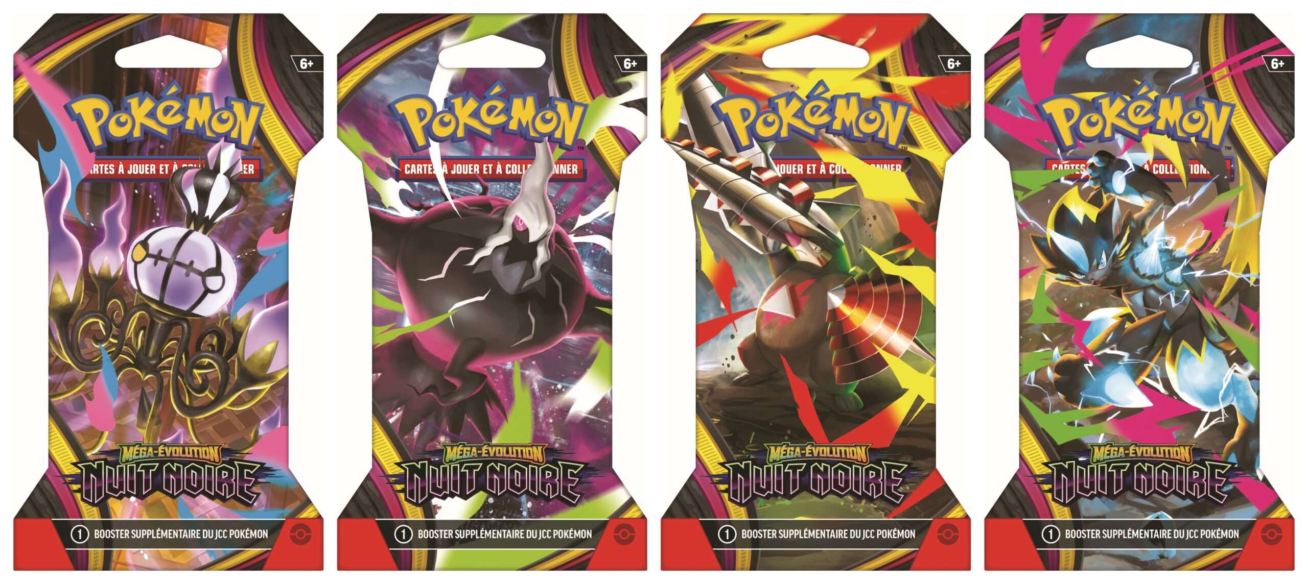 Booster Pokémon ME05 sous blister Méga-Évolution Nuit Noire FR