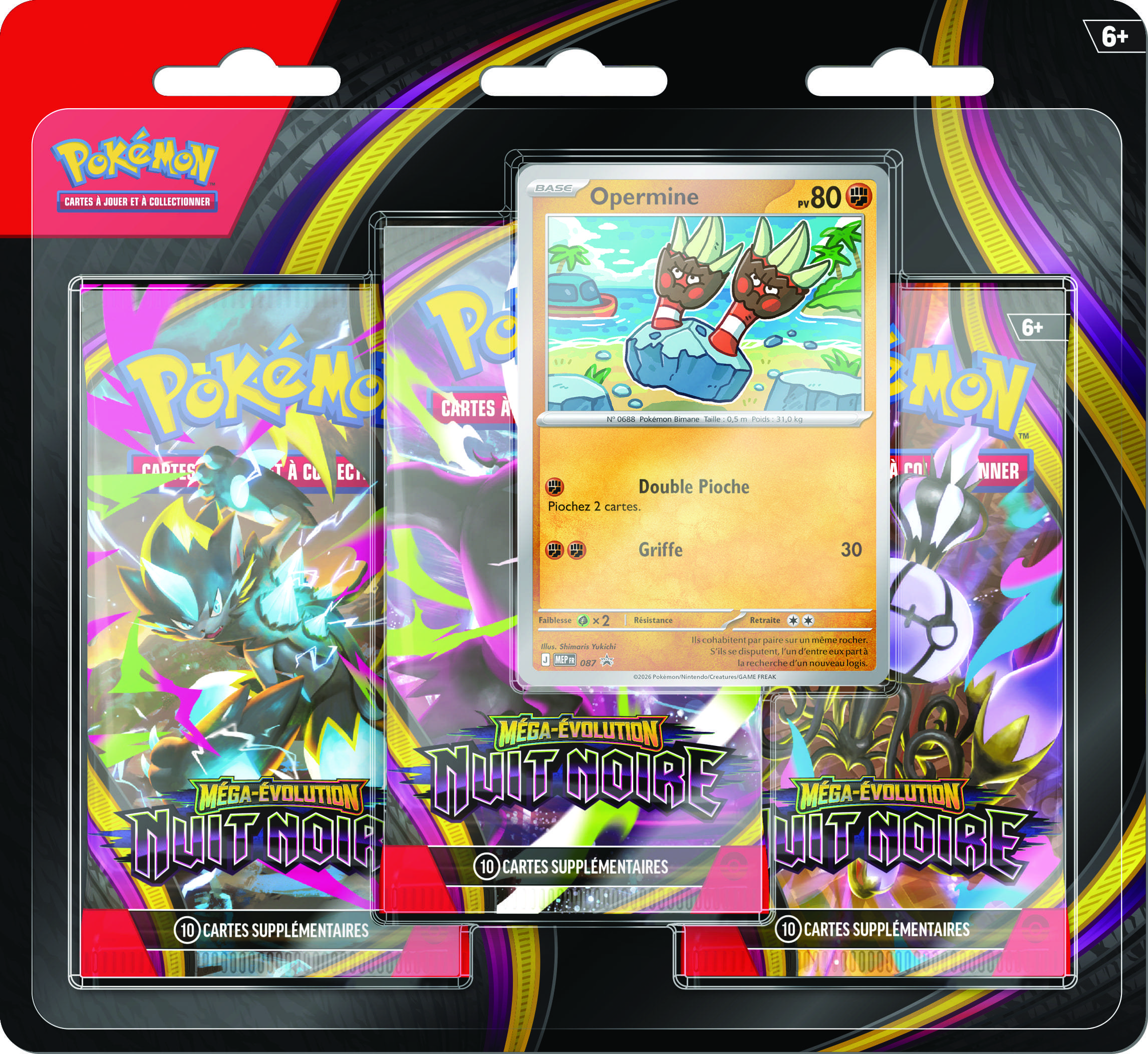 Tripack Pokémon ME05 sous blister