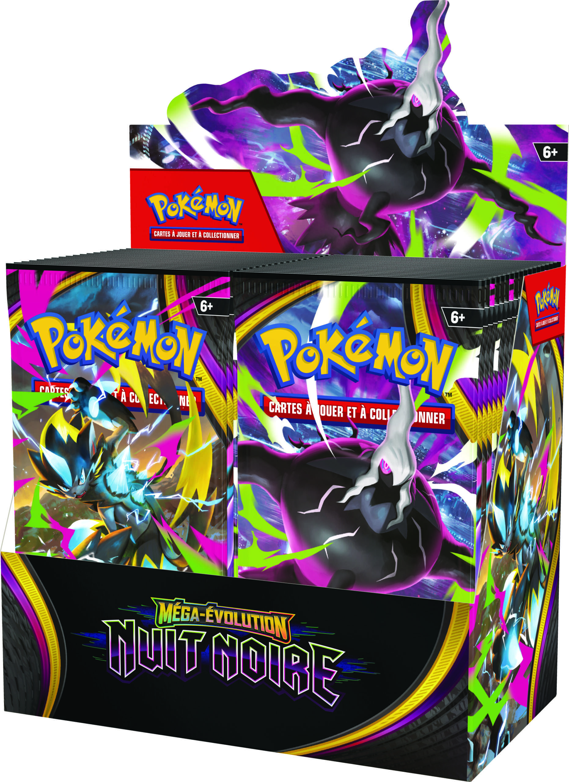 Display Pokémon ME05 Nuit Noire – Boîte de 36 Boosters JCC FR