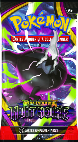 Booster Pokémon ME05 sous blister Méga-Évolution Nuit Noire FR