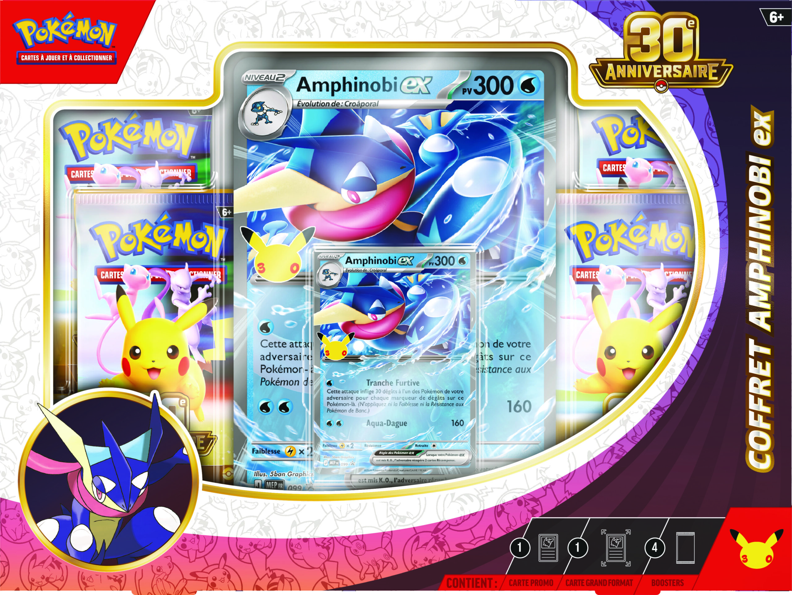 coffret pokemon amphinobi ex 30e anniversaire