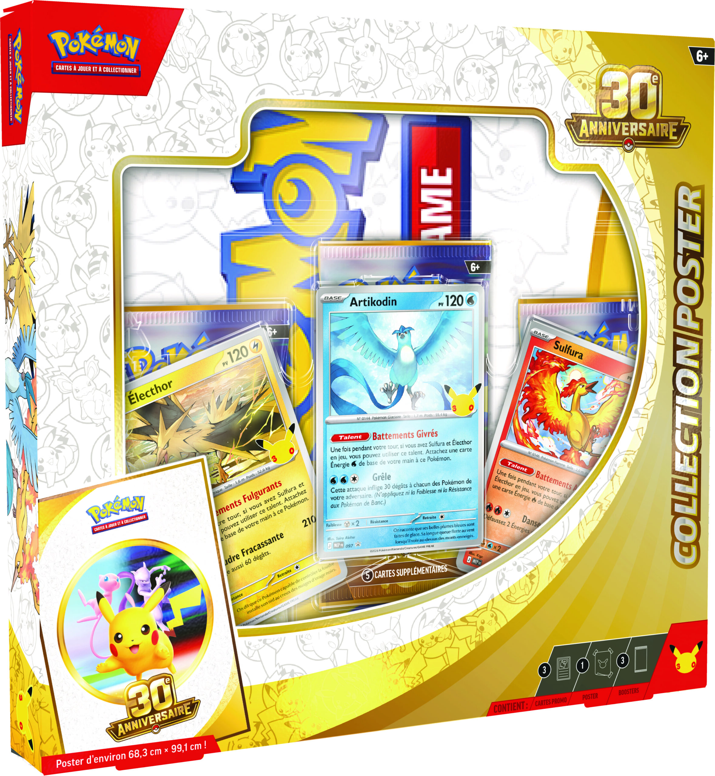 Collection poster pokemon 30e anniversaire (FR) – Image 3