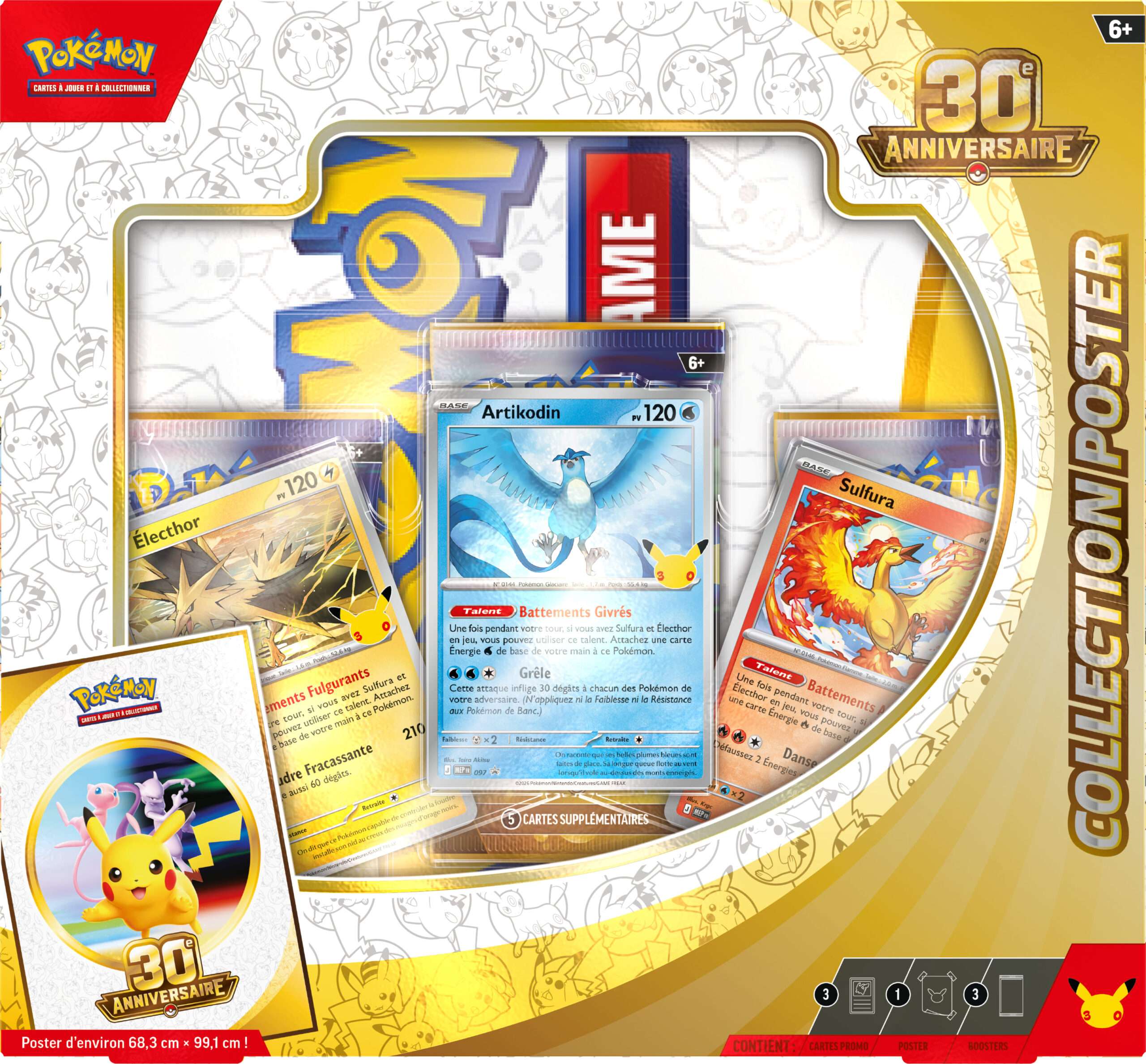 collection poster pokemon 30e anniversaire