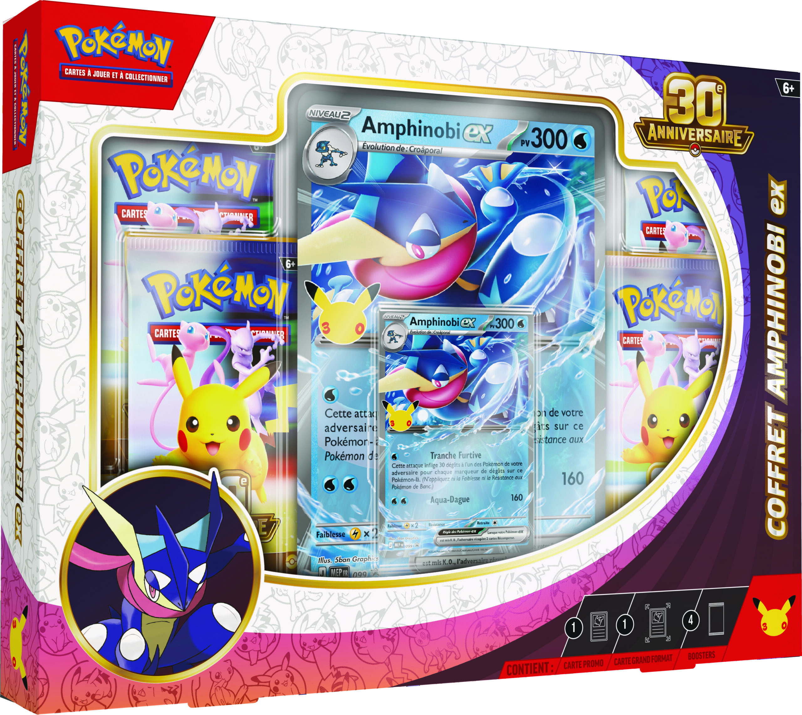 Coffret pokemon amphinobi ex 30e anniversaire (FR) – Image 3